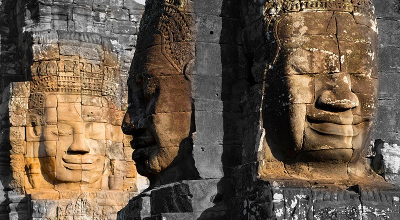 Ankor Tom Gesichter, Siam Reap